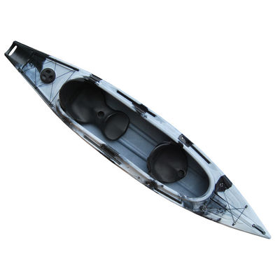 3 Person Seat Sit In Canoe LLDPE Plastic Fishing Kayak 600 Lb Capacity