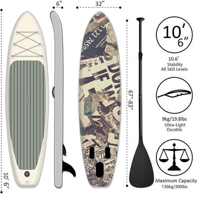 Drop Stitch Touring Sup Board Surfing Sup Paddle Board Adjustable Length