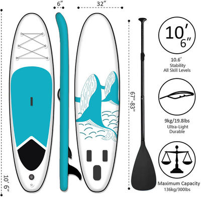 Ocean Waters Touring Sup Board 320lbs For 2 People Fishing